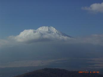 .石割山頂上から富士山