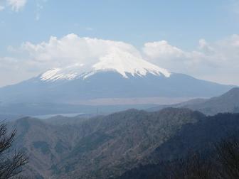 菰釣山頂上から富士山