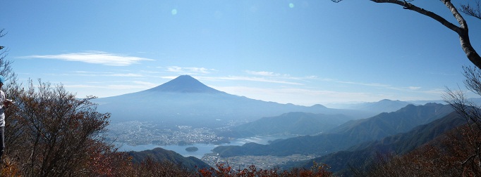 黒岳展望台から富士と河口湖