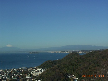 仙元山から富士と丹沢