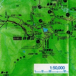 昭文社の200１年日光地図の部分コピー
