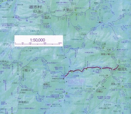 昭文社の地図２００７年丹沢の部分コピー