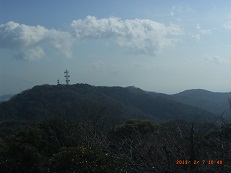 武山の展望台から砲台山