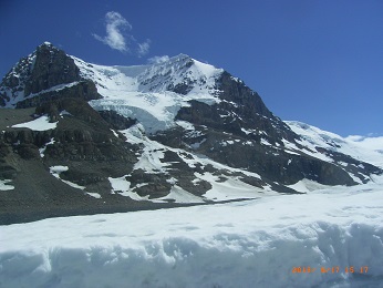 アサバスカ氷河の上からアンドロメダ3443M